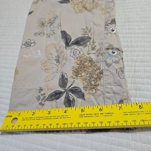 Women's Democracy "Flex"-ellent Beige Floral Crop Pants Size 12 - Picture 10 of 14